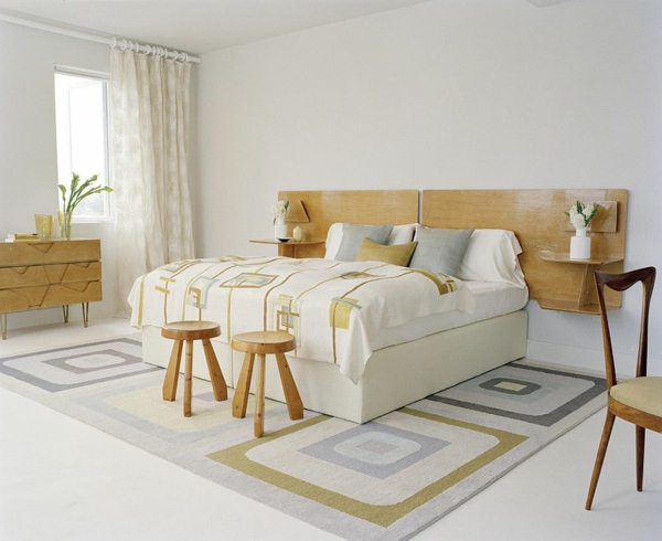 tête de lit lit bois design Amy Lau Design