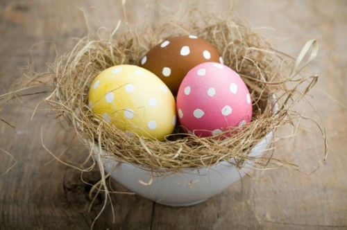 кошница великденски яйца идея декор Великден Великден 2014