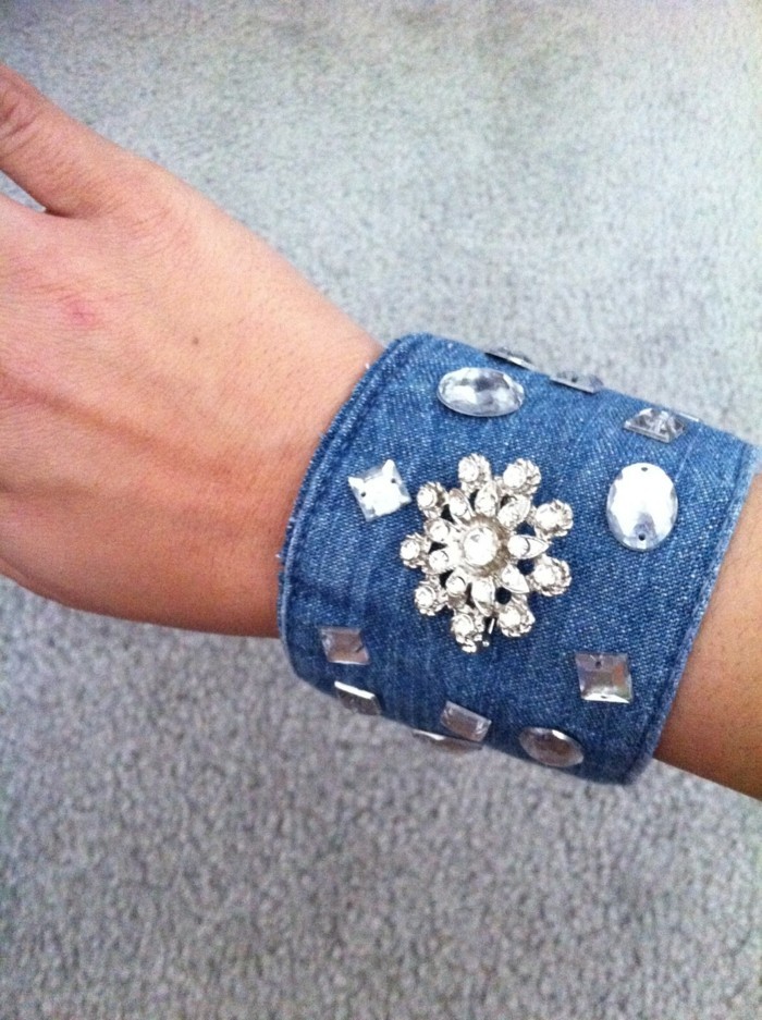 creatieve crafting denim armband crafting versieren