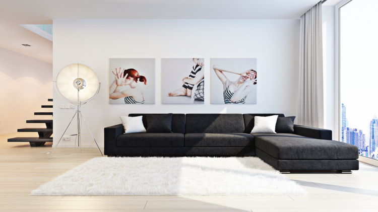 קיר יצירתי עיצוב חדר מגורים רעיונות סרגיי Kharenko אמנות