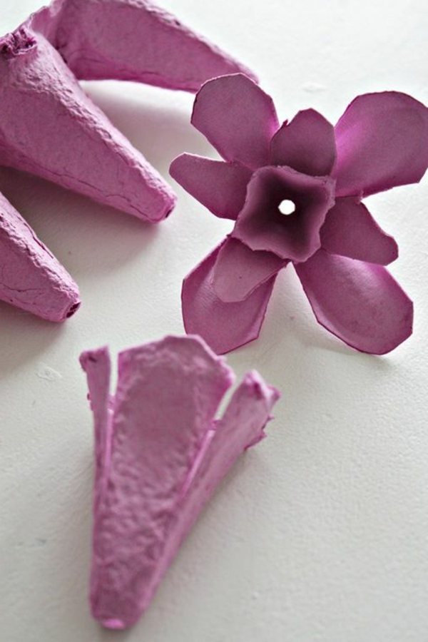 kreative håndverk ideer blomst rosa dekorasjon ideer