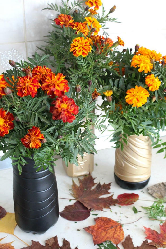 kreativní řemesla nápady květinové vázy dekorace nápady