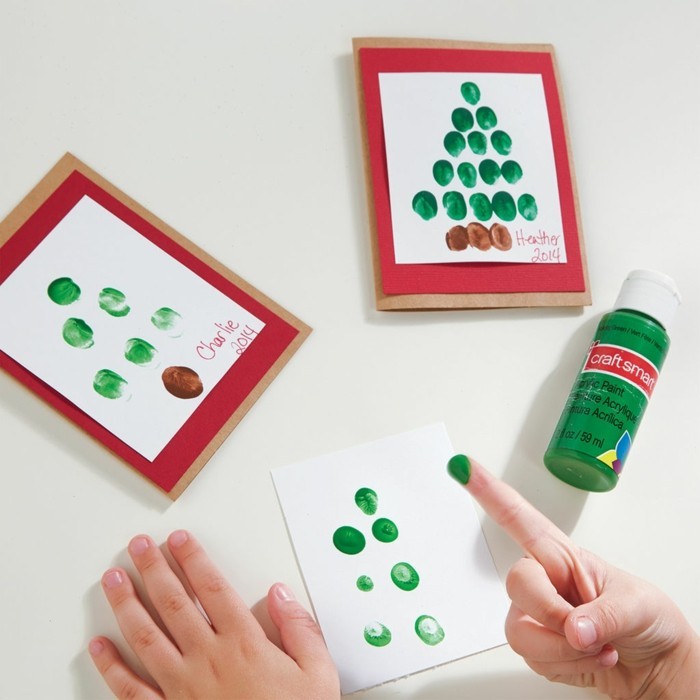 hacer ideas creativas de manualidades para niños árbol de navidad