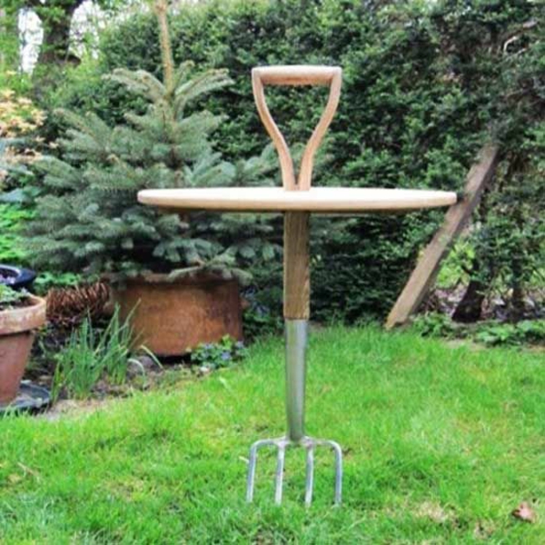 Творчески занаяти градинска мебел градинска маса вилица себе си дървена чиния