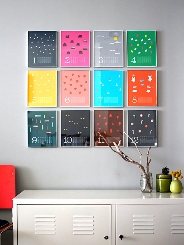 kreative håndværk ideer væg dekorere kalendere