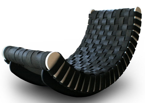 Idées de recyclage de caoutchouc créatif balançoire chaise