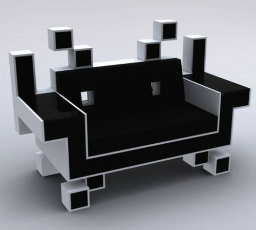sofá robot creativo diseño de habitaciones