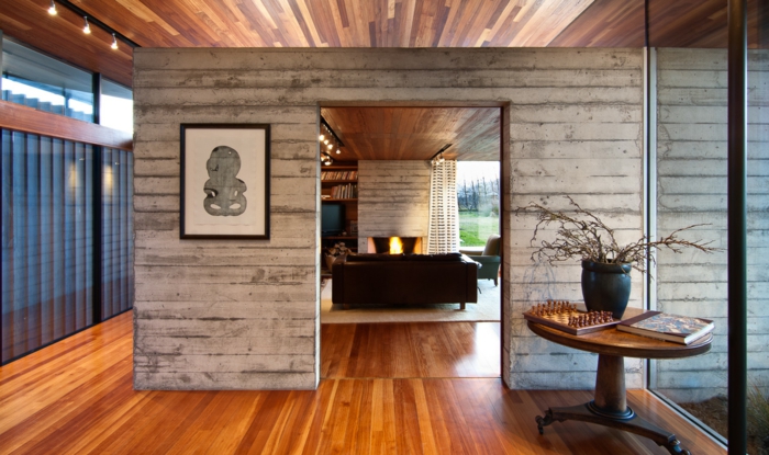 Креативни стени дизайн дървена облицовка идеи интериор декорация завършени