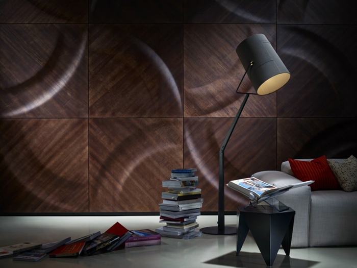 творческа стена дизайн дървена облицовка идеи за интериорна декорация мощни