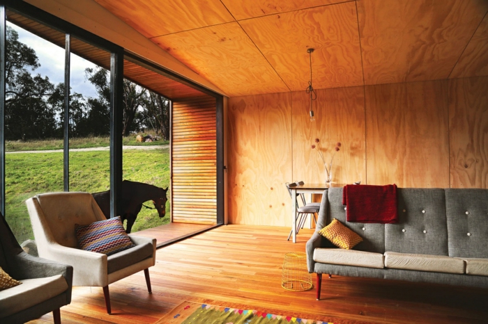 творческа стена дизайн дървена облицовка идеи за интериорен декор с природата