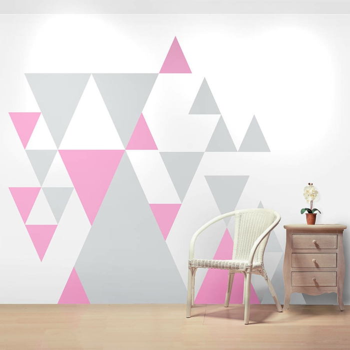 diseño de paredes diseño de paredes combinaciones de colores triángulos