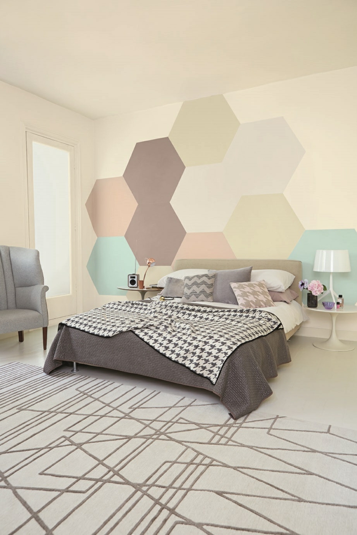 walls design wall design color scheme hexagon