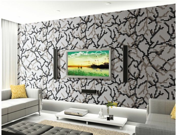 wall design wall decoration color design wall sticker pixellated