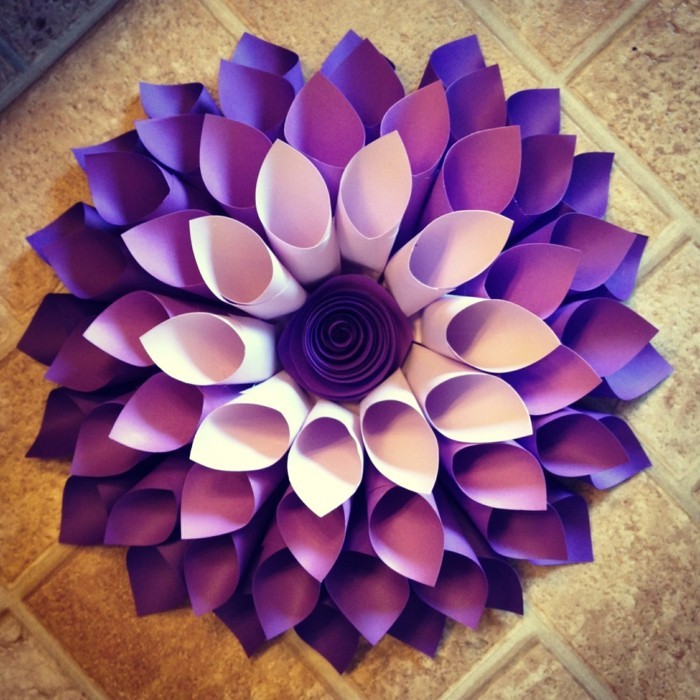 Tee luova dahlia itsellesi violetti DIY sisustus