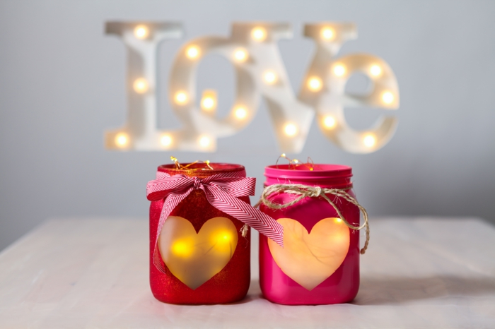 kreative tinkering krukker dekorere gave ideer valentines dag