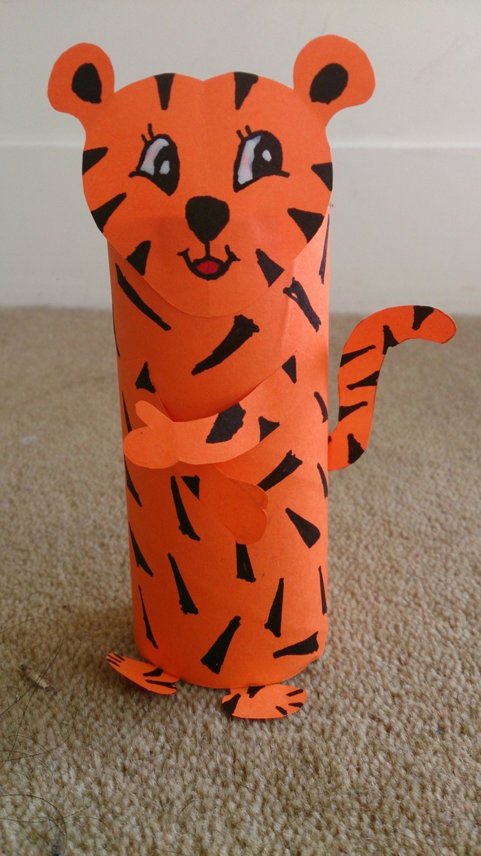 creative crafts paper roll tiger crafts