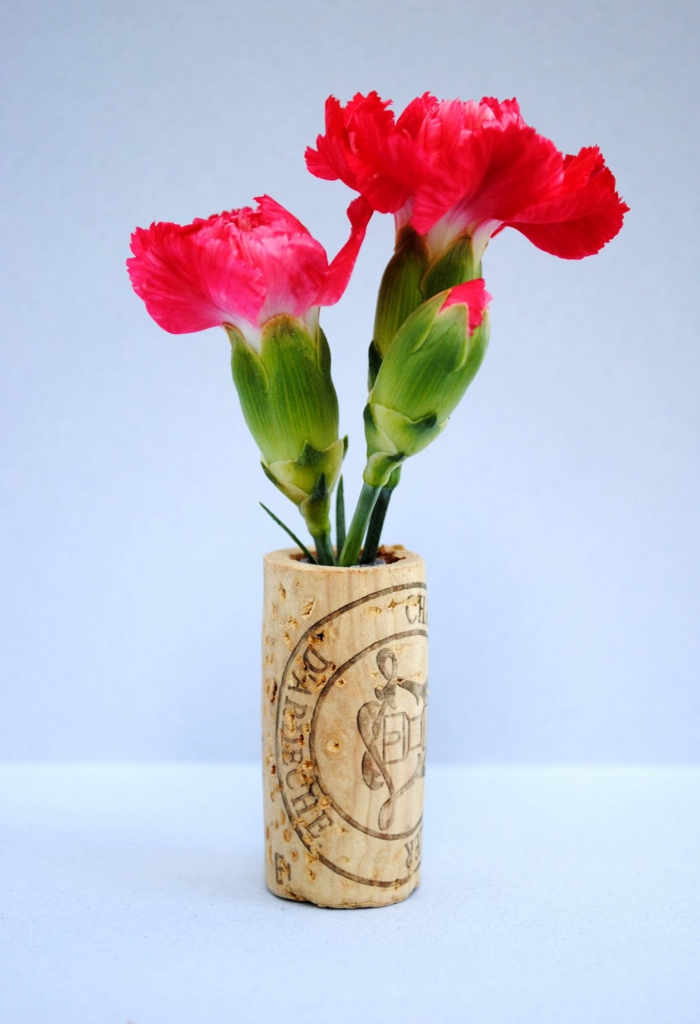 kreativní crafting váza crafting cork deco nápady