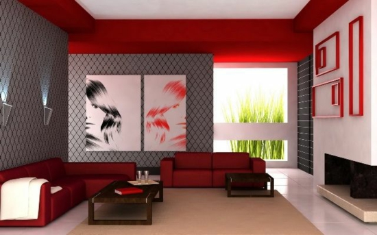 meno kūriniai sieniniai dažai tapetai modernus gyvenamasis kambarys dizainas