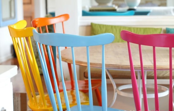 lak farver til træ akryl lak stole spisestue møbler