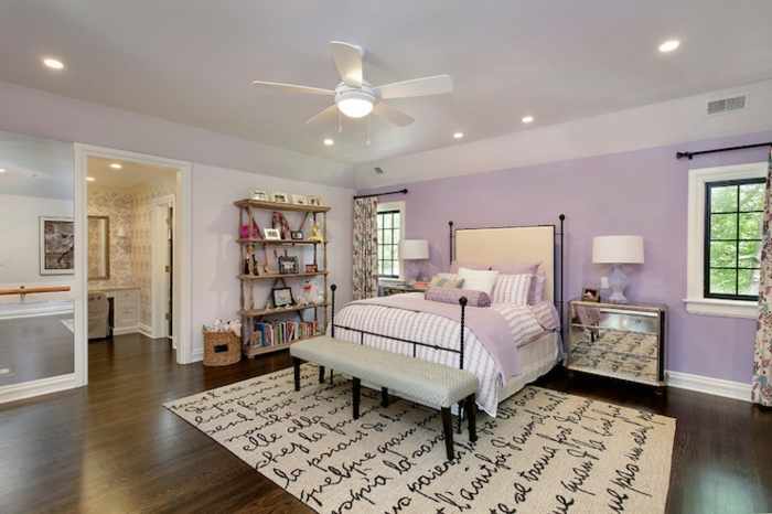 laventeli väri maali trendi makuuhuone