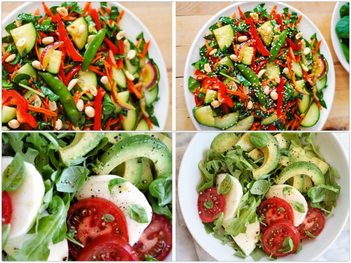 herkullisia salaatteja laihtumiseen salaatti reseptejä avokado tomaatti mozzarella