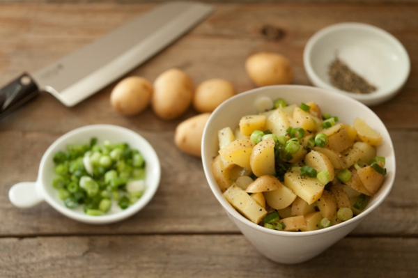 platos bajos en calorías cebollas de ensalada de patata