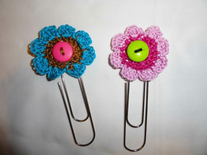 bookmark crochet flower clip failed