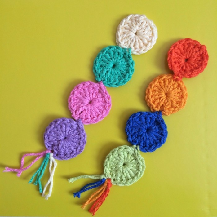 bookmark crochet funny colored