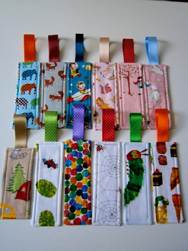 make bookmarks out of fabric sewing craft ideas for adults