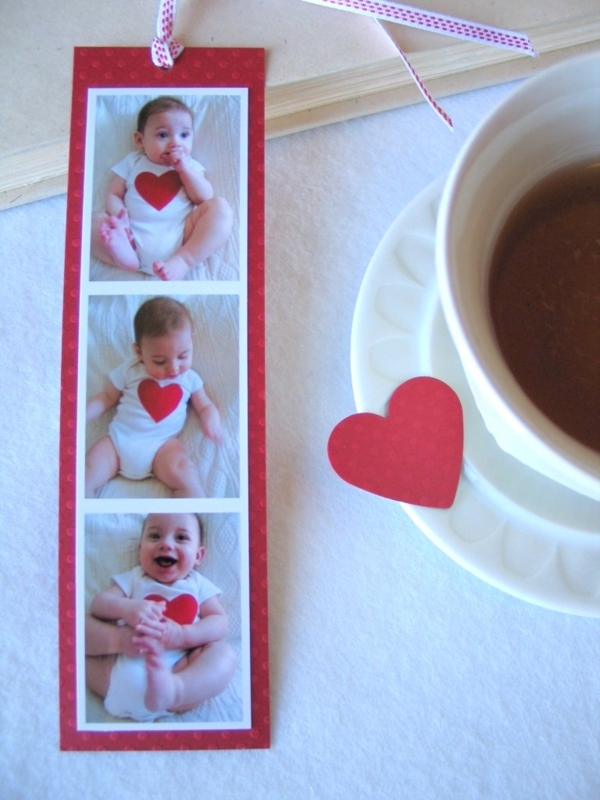 bladwijzers ontwerp babyfoto's knutselideeën met papier