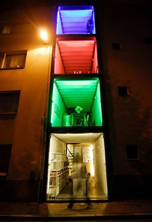 lichtspiel design контейнер къща новаторско градско осветление