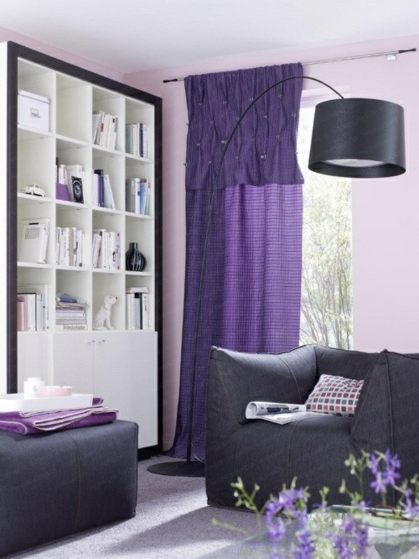 purple curtains curtains classic living room
