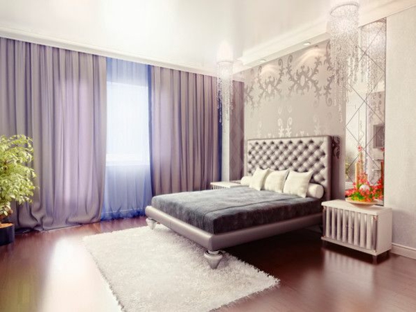 purple carpet white curtains window curtains bedroom bed