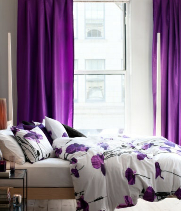 curtains in purple window curtains bedroom linen