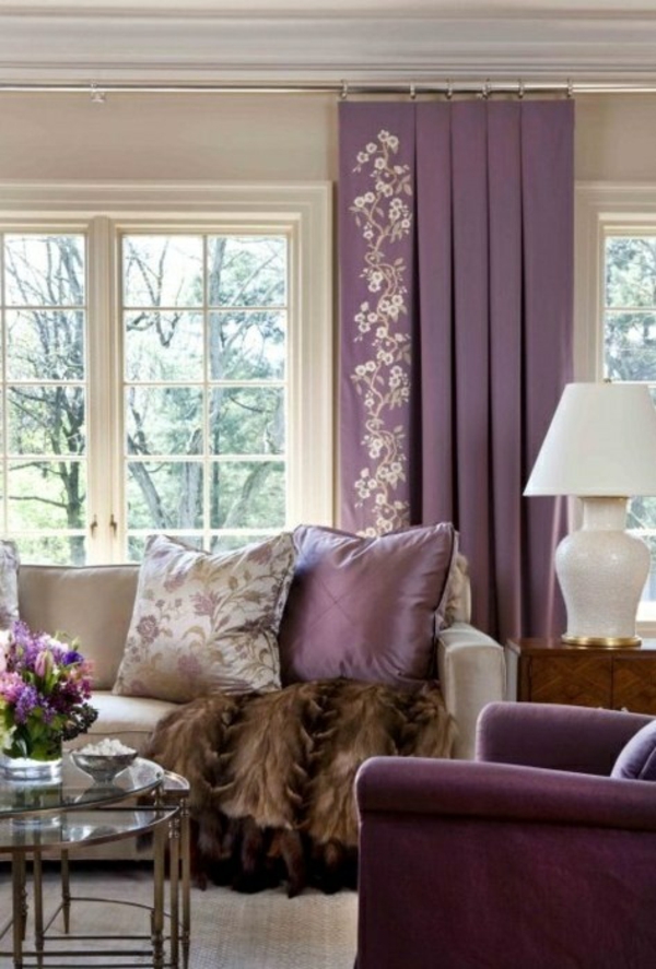 curtains in purple window curtains bedroom pattern