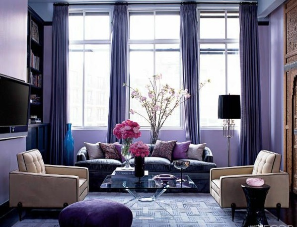 purple curtains window curtains living room fairytale