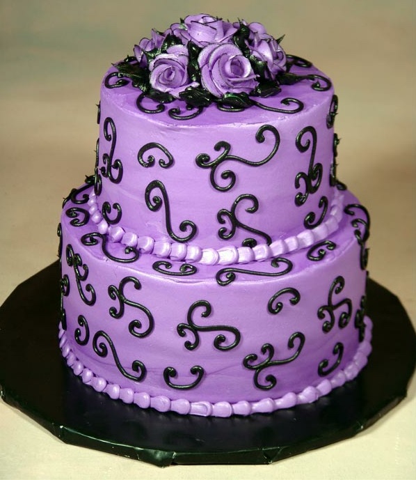 purple colors wedding cake ideas delicious piece