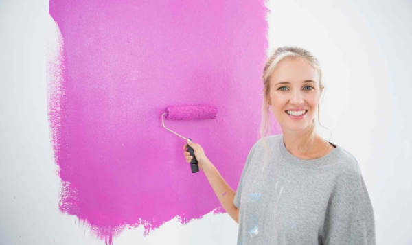 лилаво розово стена боядисване стени боядисване цветове 2014