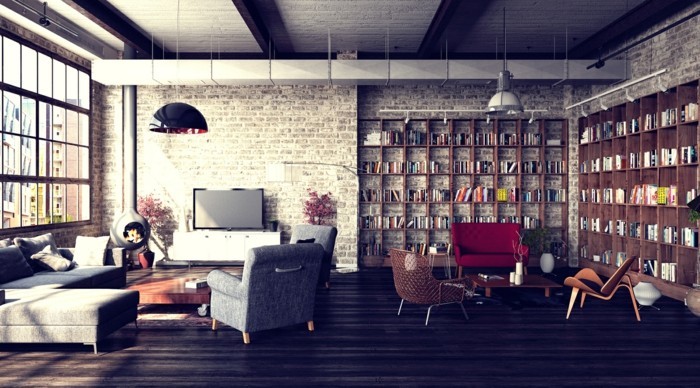 loft muebles de apartamentos ejemplos ideas para vivir ideas de decoración open space15 adam