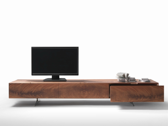 Lowboard tv gyvenamasis kambarys idėjų nustatyti baldai ruda
