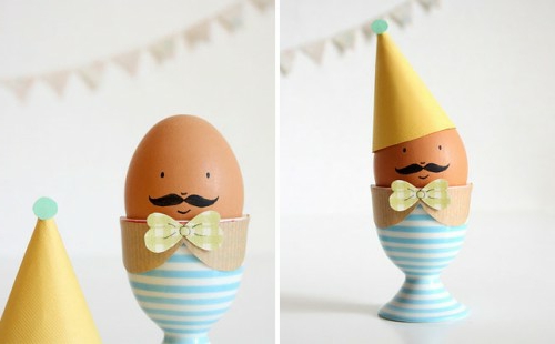 αστεία αυγά πασχαλινά αυγά φλιτζάνι καπέλο
