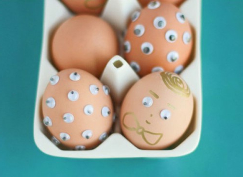 αστεία αυγά πασχαλινά αρσενικά μάτια διακόσμησης