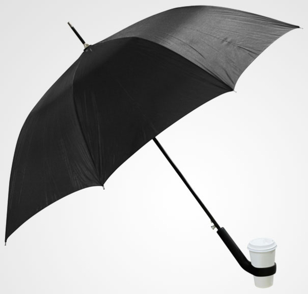 sateenvarjot musta kahvinpidike