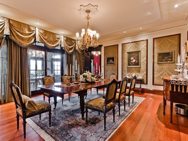 ideas de muebles de lujo elegantes alfombra y piano persas