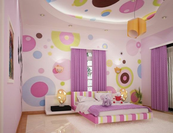 sala de juventud chica manta decorativa púrpura