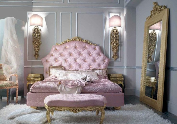 meubles design italien meubles rose tête de lit rembourrage