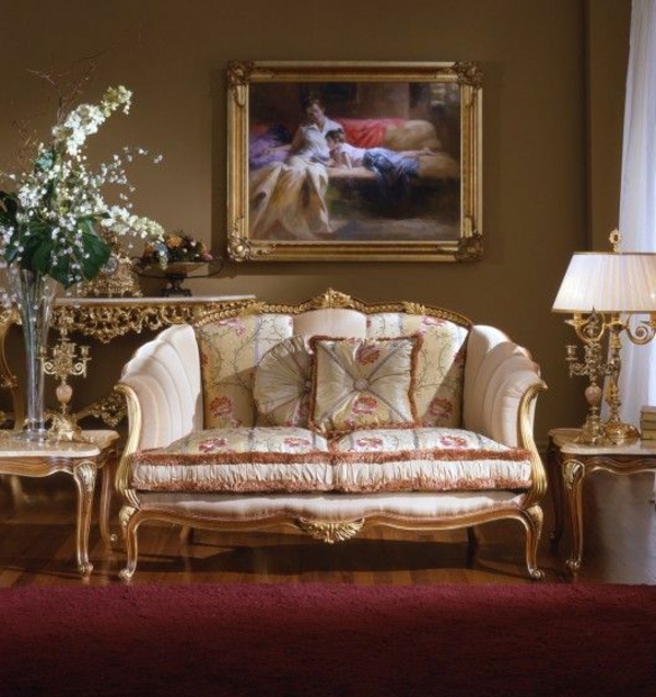 Prabangus itališkas dizaino baldinis sofas