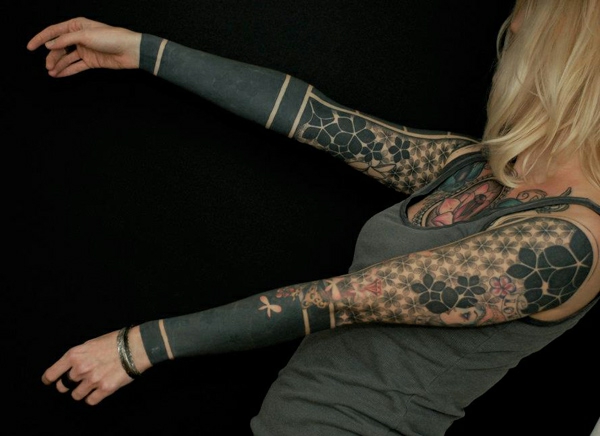 Мъжки татуировки Жените шаблони Мотиви ръкав
