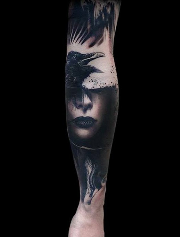 мъже татуировки жени дизайн мотиви боядисани