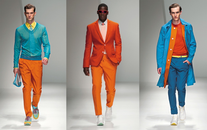 tendencias de la ropa para hombres colores brillantes tendencias de la moda